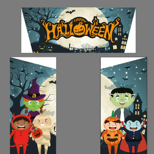 Red & Blue Halloween Bounce 'n' Slide