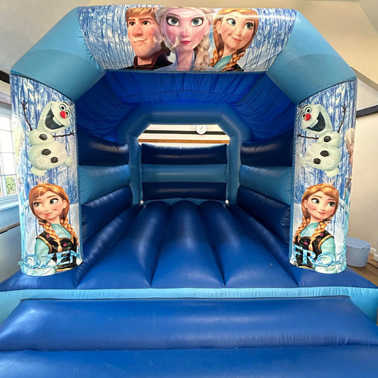 Frozen 2 Bouncy Castle Blue & Blue