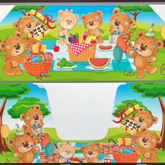 Teddy Bear Picnic Green Inflatable Ball Pool Air Juggler