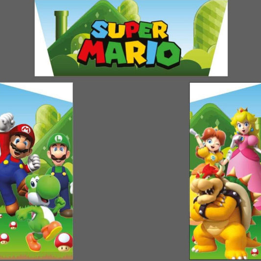 Super Mario Bros Bouncy Castle Blue & Green