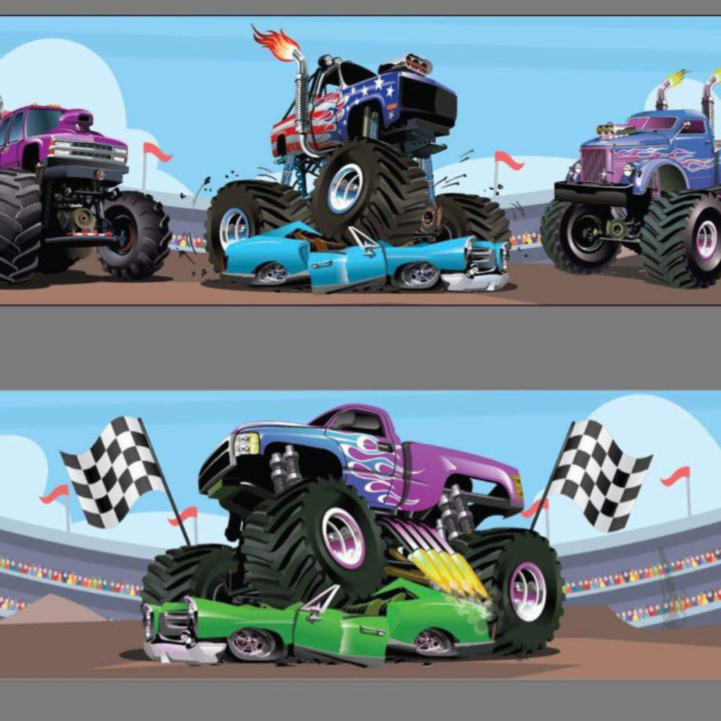 Monster Truck Pink & Purple Inflatable Ball Pool Air Juggler