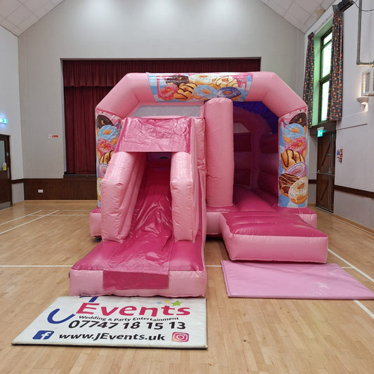 Pink Bounce 'n' Slide Donuts / Doughnuts Themed
