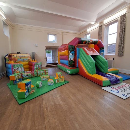Woodland Bounce n Slide, Ball Pool & Soft Play Multicoloured Package
