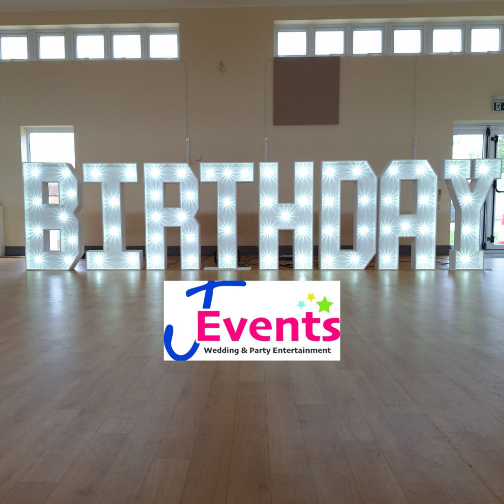 4ft LED Light Up Letters HAPPY BIRTHDAY