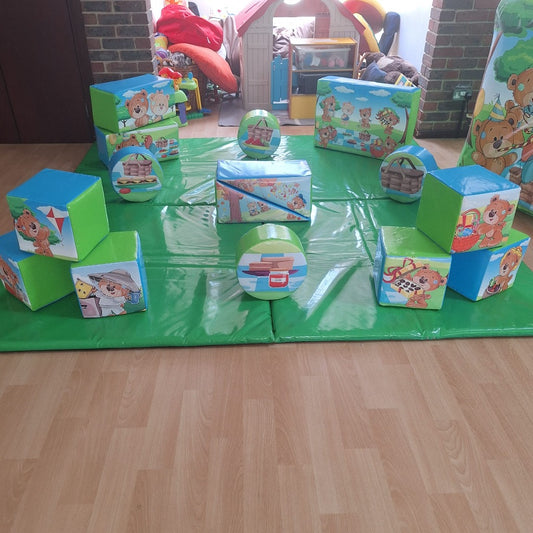 Teddy Bear Picnic Soft Play Shapes