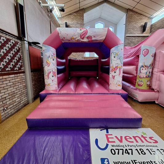 Cute Unicorn Bouncy Castle Pink & Purple