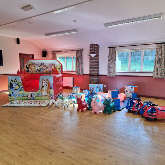 Bluey Orange Inflatable Ball Pool Air Juggler