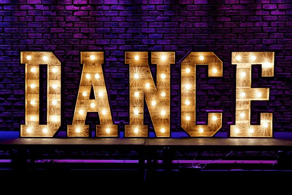 4ft LED Light Up Letters A - Z Rustic
