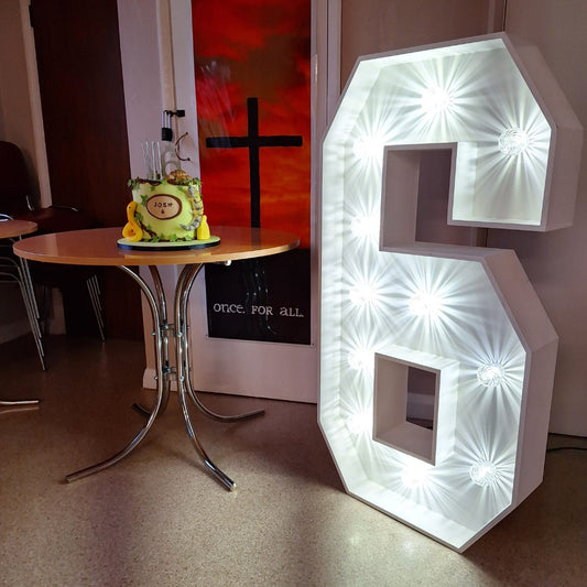 4ft LED Light Up Number 6