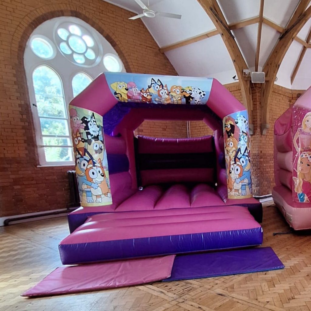 Bluey Pink & Purple Bouncy Castle