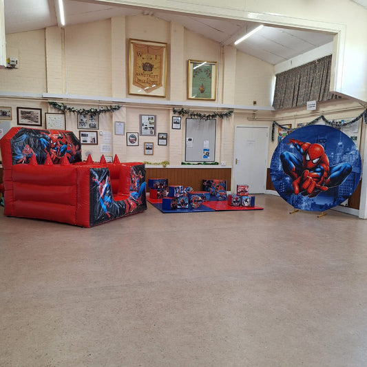 6ft Round Spider Man Backdrop Hoop