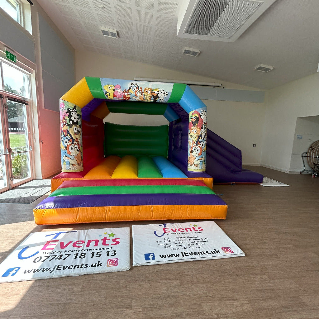 Bluey Multicoloured Rainbow Bounce 'n' Slide