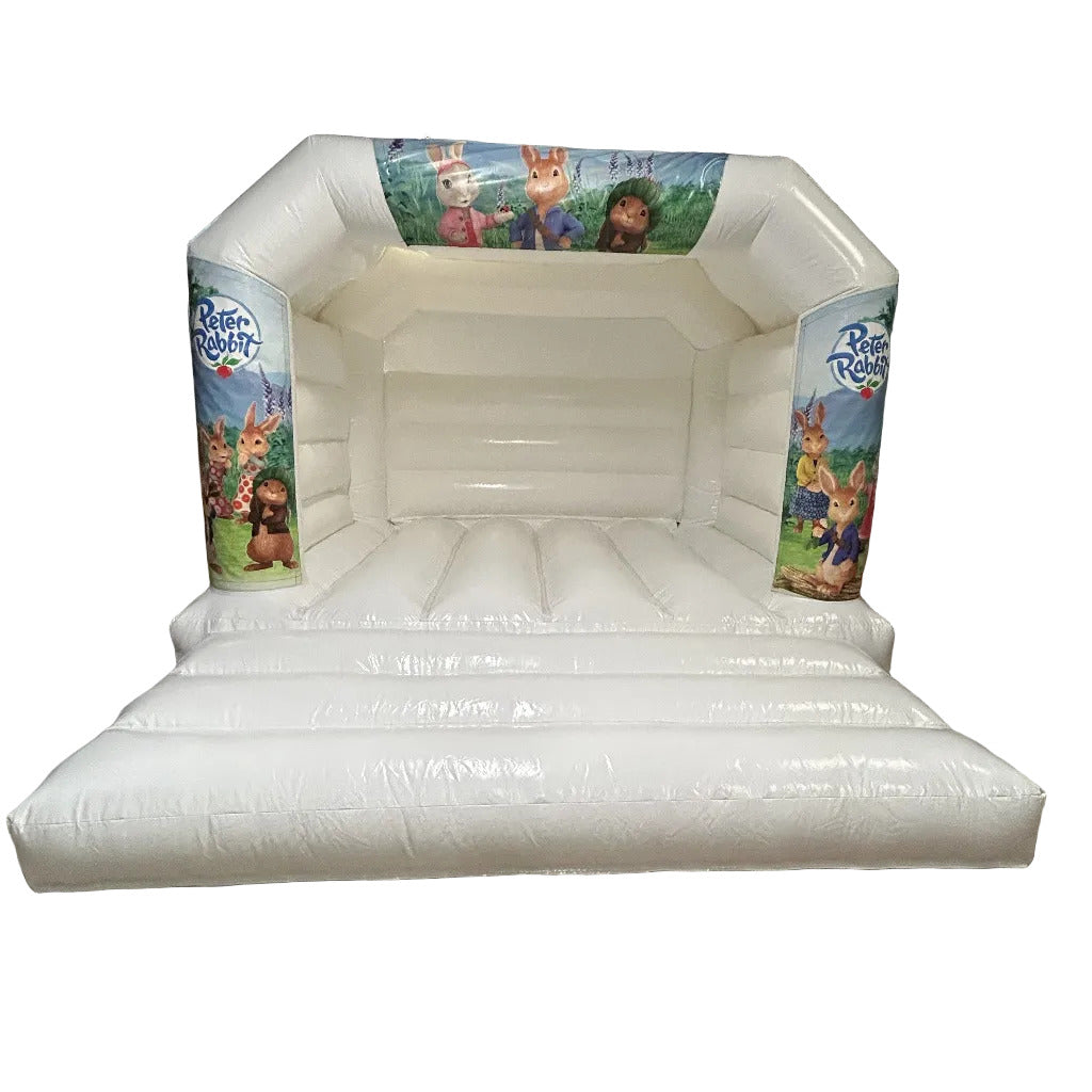 White Bouncy Castle Peter Rabbit