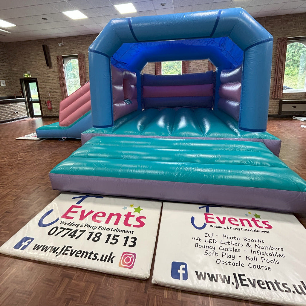 Multicoloured Mixed Pastel Pink, Pastel Blue, Pastel Green & Pastel Purple Bounce 'n' Slide Plain Ball Pool & Softplay Shapes