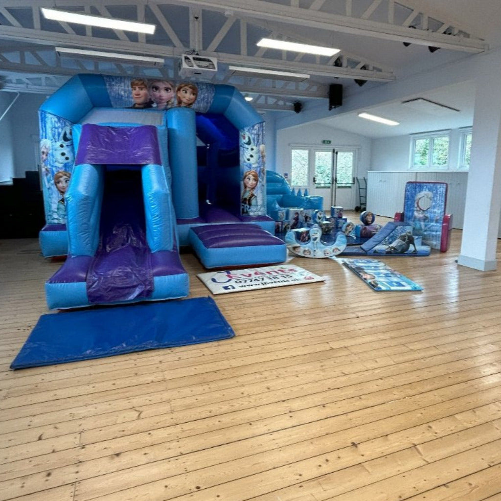 Blue & Purple Bounce 'n' Slide Frozen 2 Themed