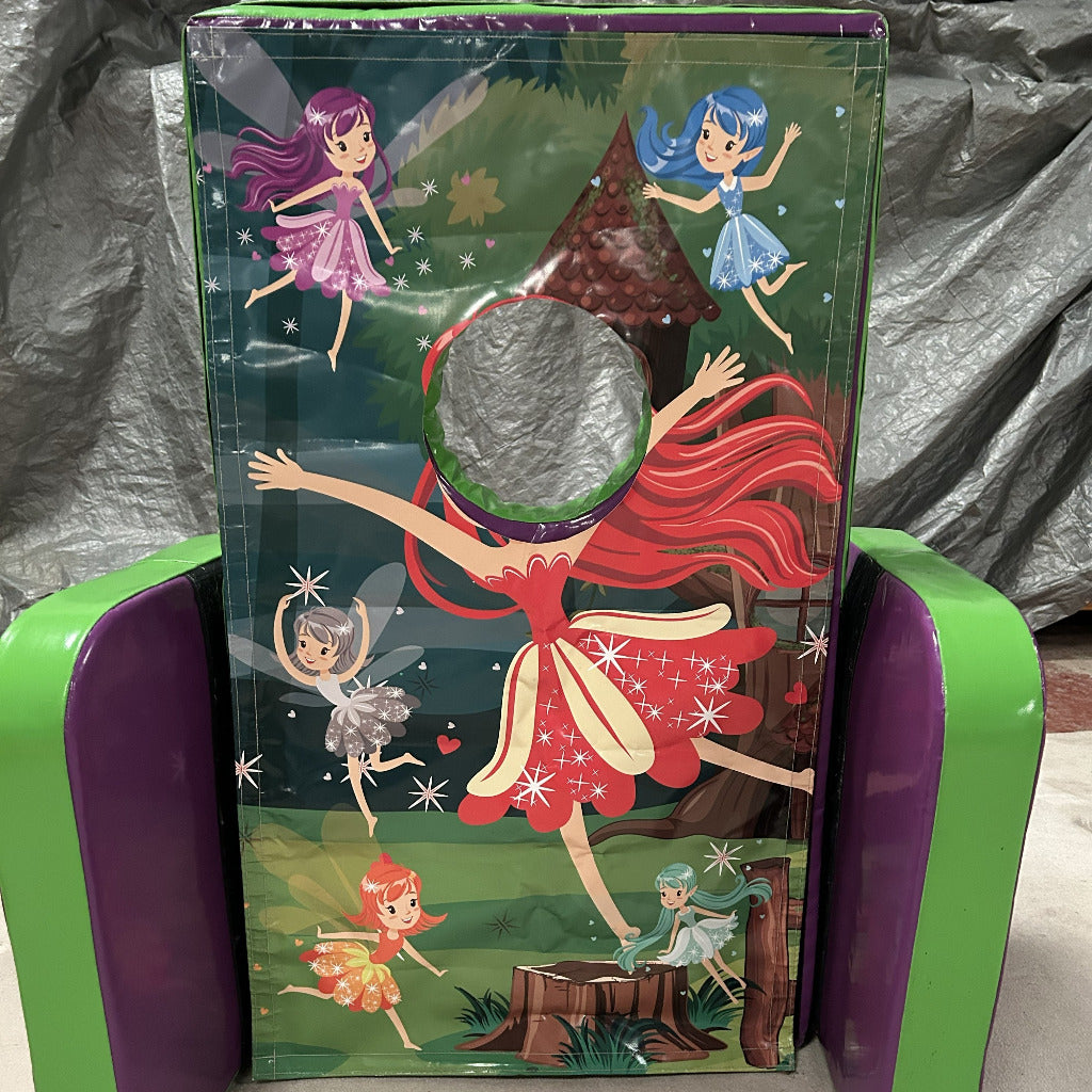 Fairy ‘Face in Hole’ Peek a Boo Green & Purple
