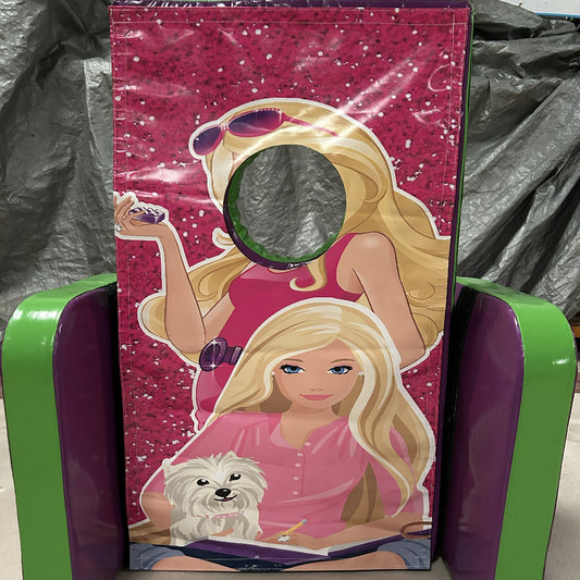 Barbie ‘Face in Hole’  Peek a Boo Green & Purple 2