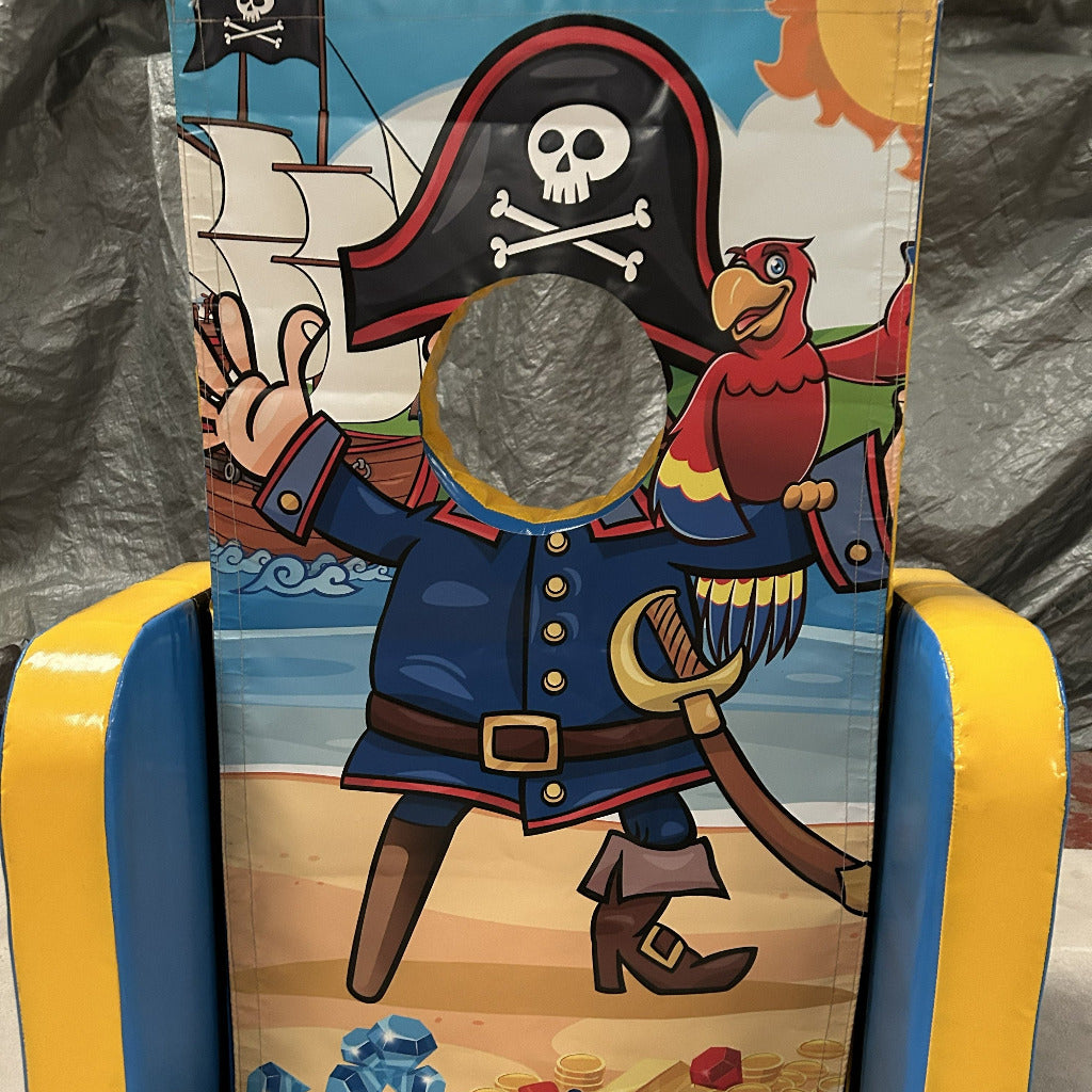 Pirate ‘Face in Hole’ Peek a Boo Blue & Yellow