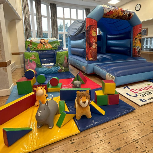 Jungle Inflatable Ball Pool Air Juggler Blue