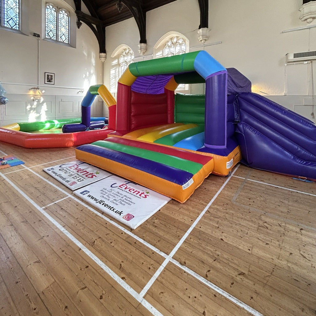 4x Didi Cars Walk 'n' Rides Animal Hoppers (with inflatable track) Rainbow