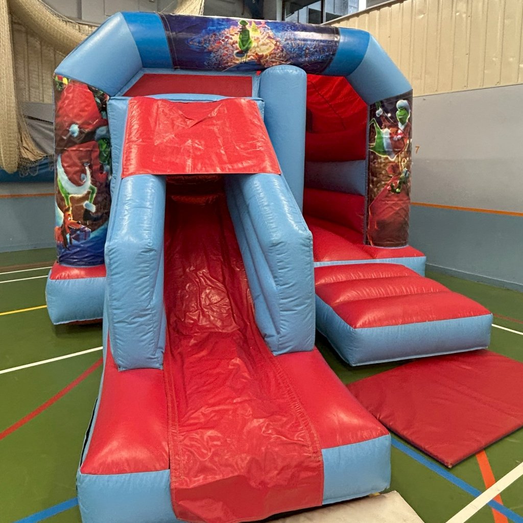 Multicoloured Bounce 'n' Slide Christmas Grinch Themed