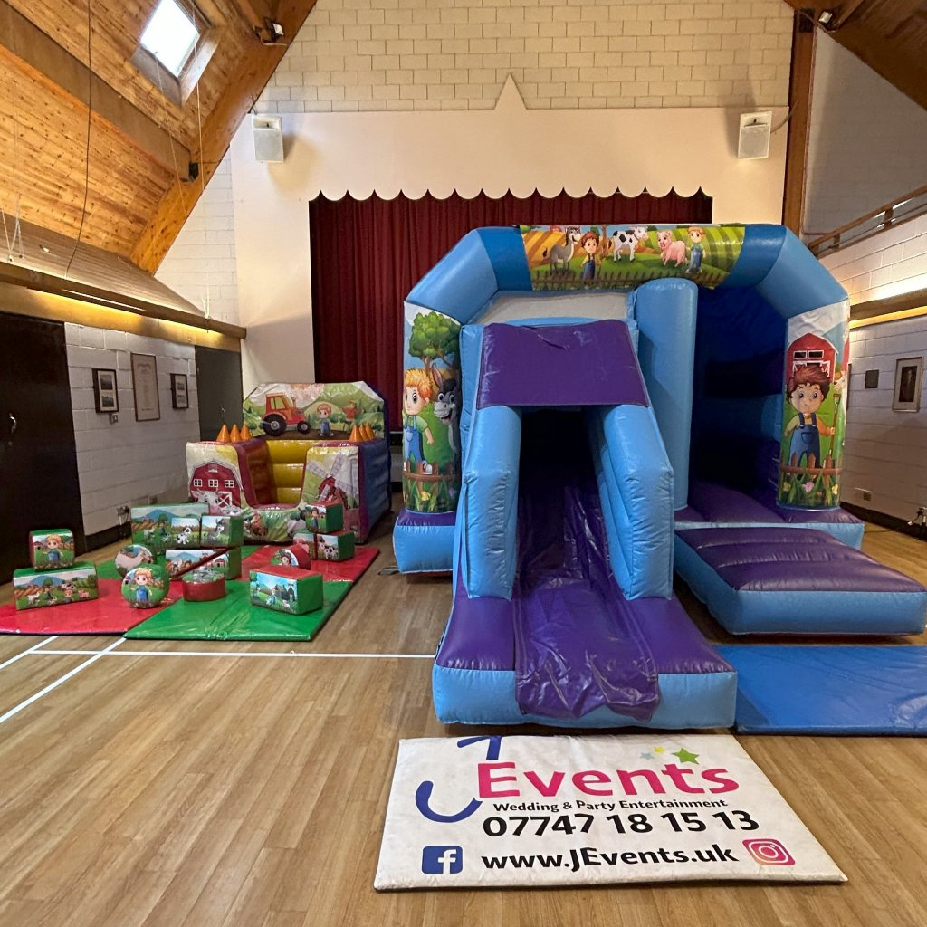 Farm Bounce n Slide, Ball Pool, Soft Play, Face In The Hole & Hopscotch Package
