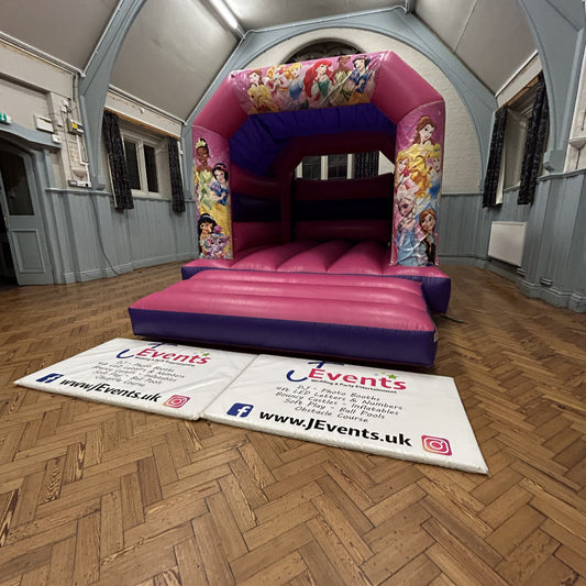 Princess 2 Bouncy Castle Pink & Purple