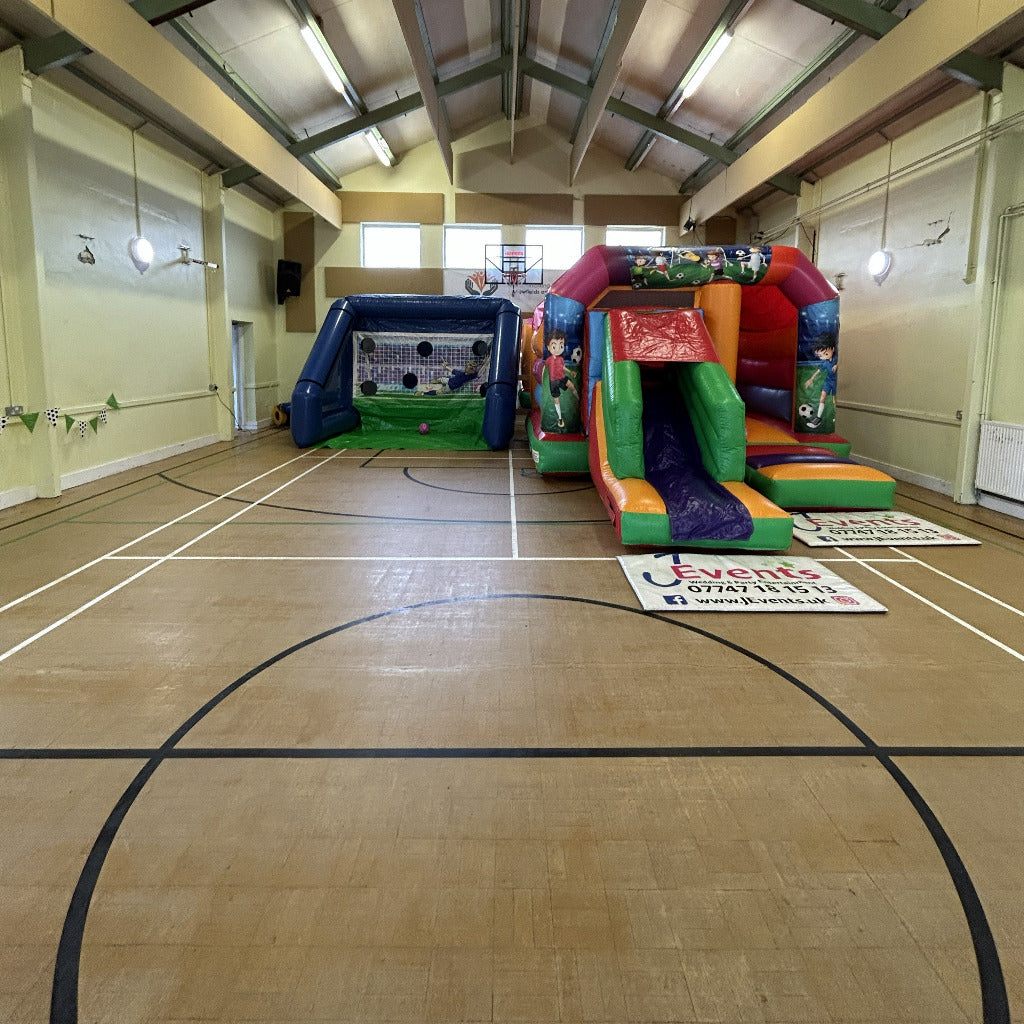 Football 2 Bounce n Slide & Shoot 'n' Score Penalty Shoot-Out Inflatable Package