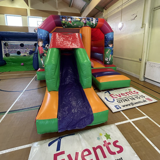 Football 2 Bounce n Slide & Shoot 'n' Score Penalty Shoot-Out Inflatable Package