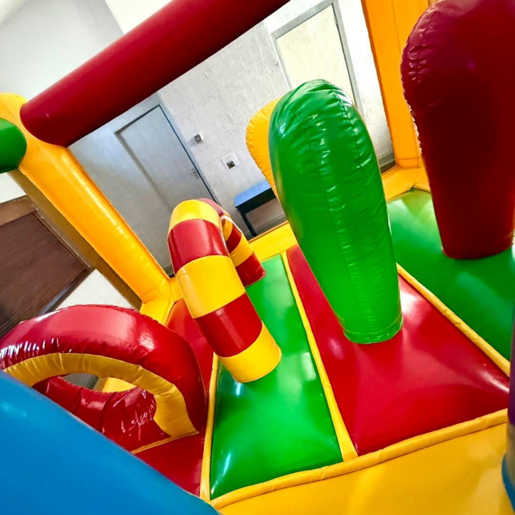 Multicoloured Activity Bouncy Castle Plain