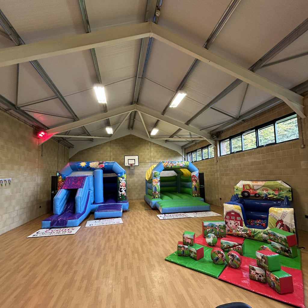 Farm Bouncy Castle, Farm Bounce 'n' Slide Bouncy Castle, Ball Pool & Soft Play Package