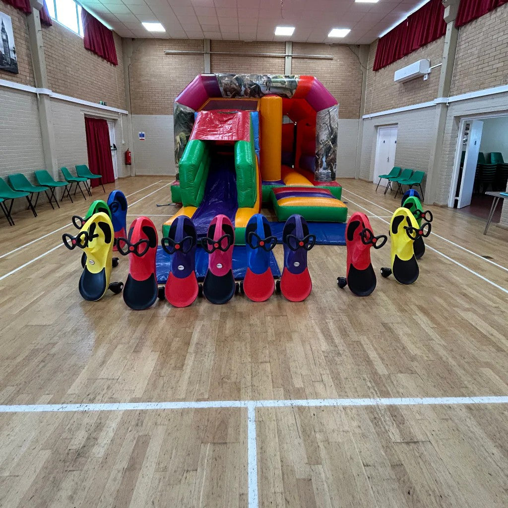Multicoloured Bounce 'n' Slide Dinosaur Themed