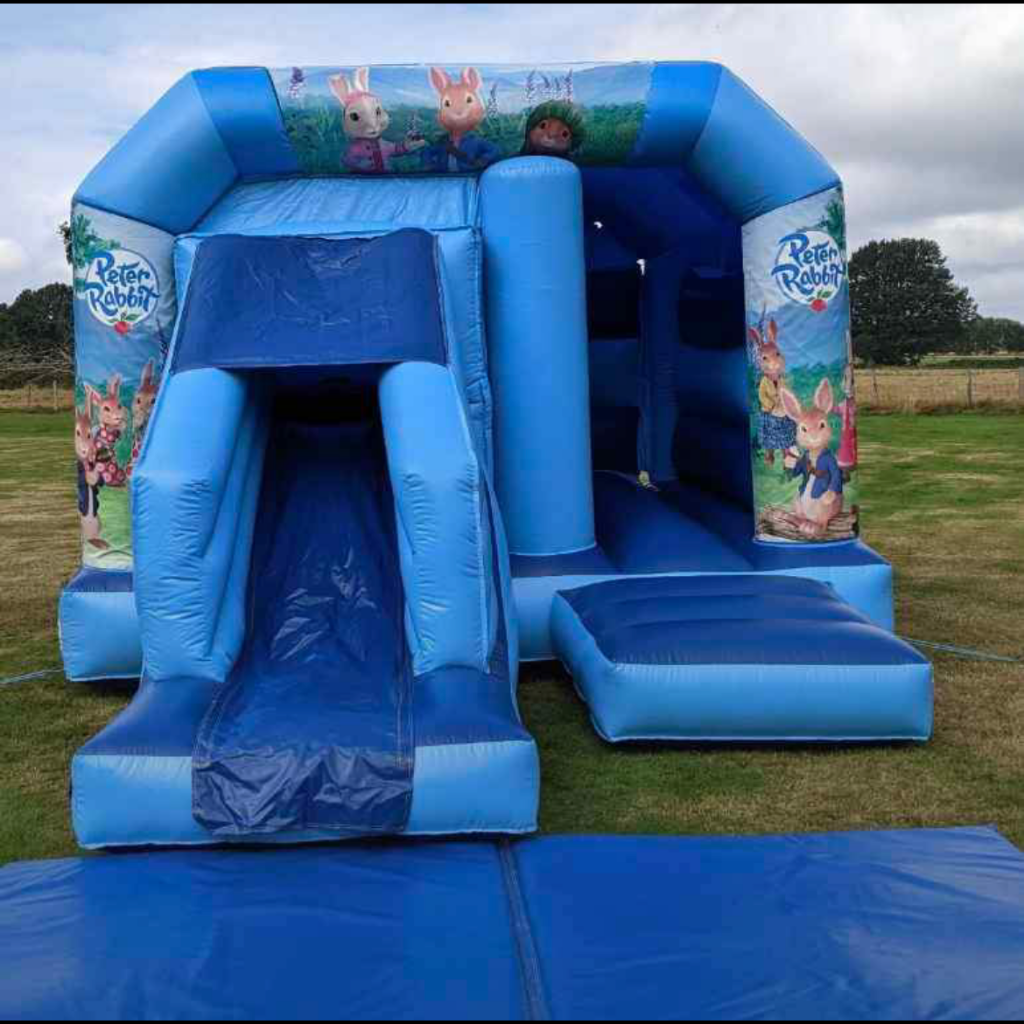 Blue Bounce 'n' Slide Peter Rabbit Themed