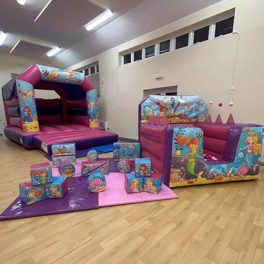 Mermaid 2 Themed Bouncy Castle Pink & Purple