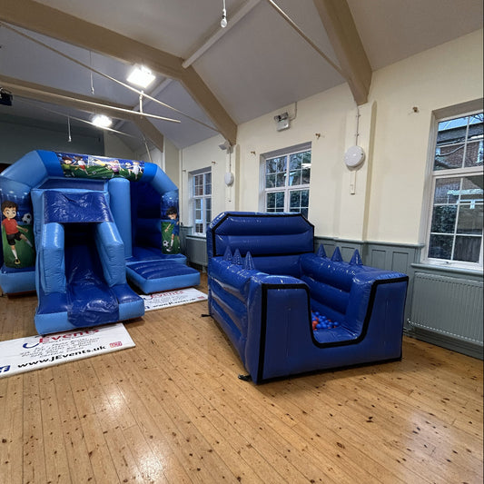 Blue Bounce 'n' Slide Football 2 Themed