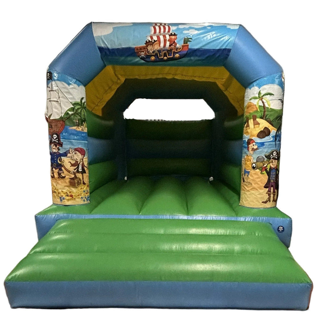 Pirate 2 Bouncy Castle Blue & Green
