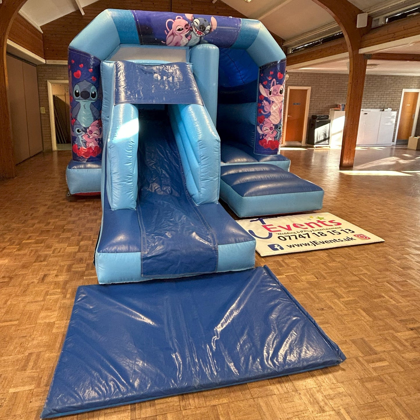 Blue Bounce 'n' Slide Stitch & Angel Themed