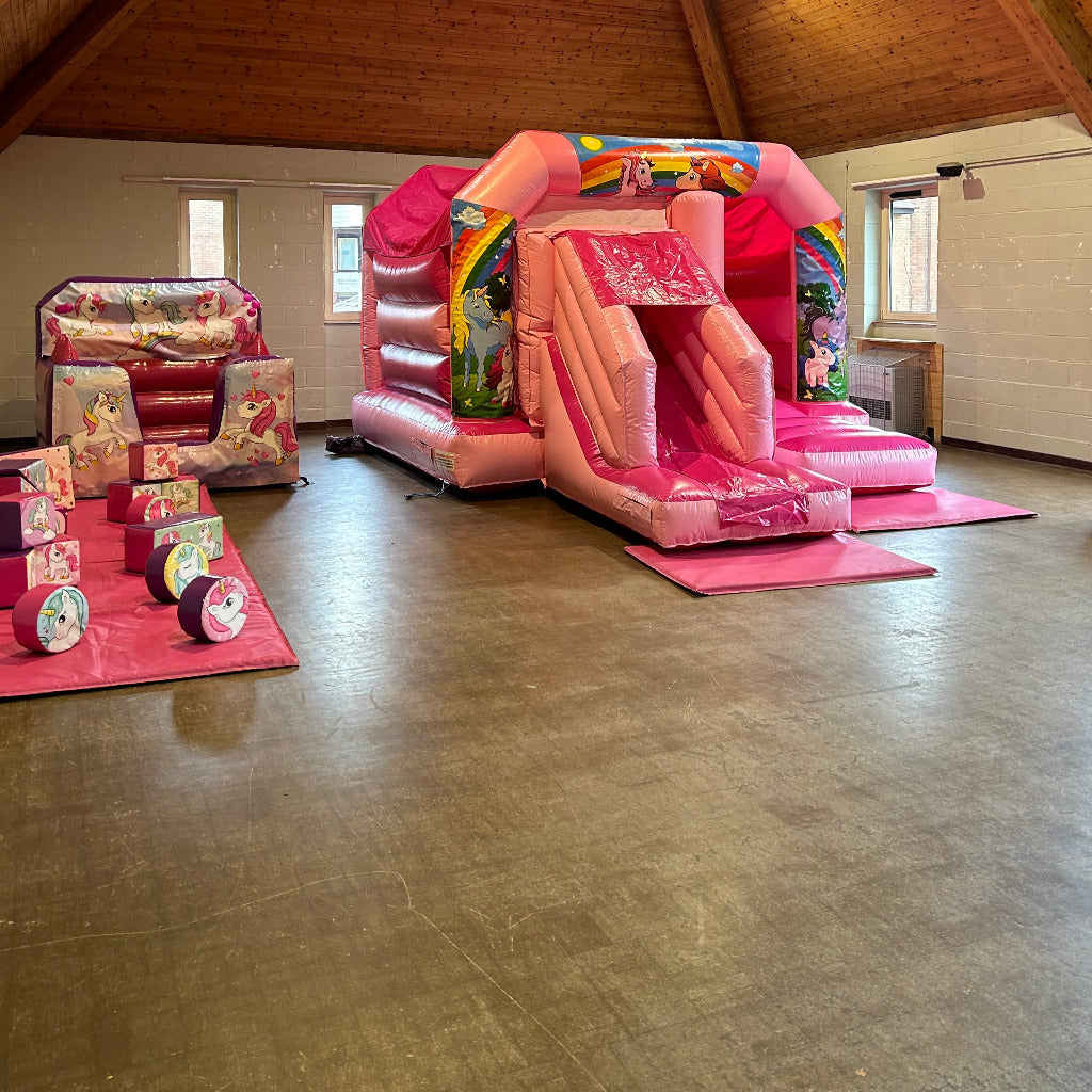 Unicorn Bounce n Slide, Ball Pool & Soft Play Package
