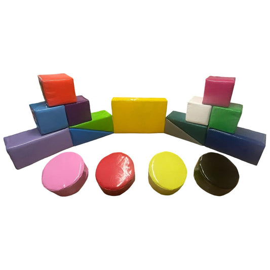 Multicoloured Rainbow Soft Play Shapes