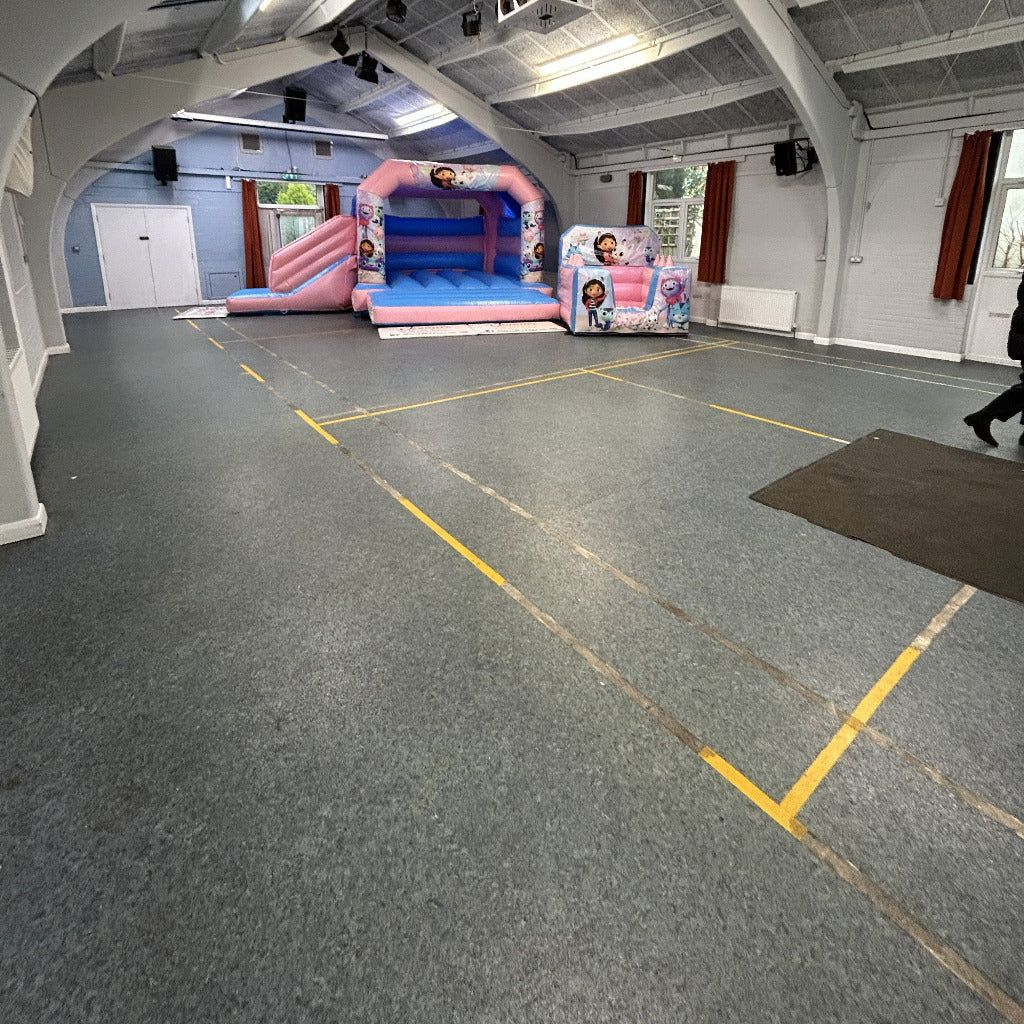 Gabbys Dollhouse Pastel Pink & Pastel Blue Bounce 'n' Slide & Gabbys Dollhouse Pastel Pink & Pastel Blue Ball Pool Package