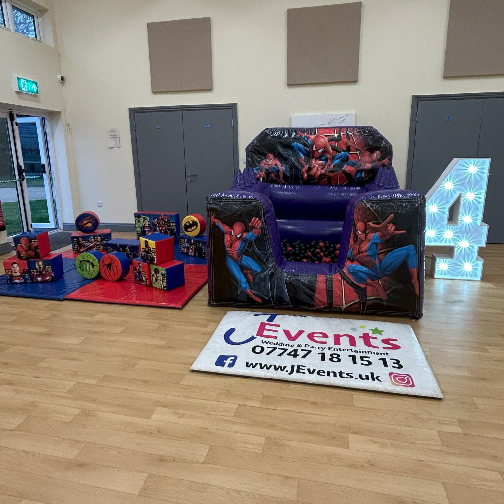 Spidey Purple Inflatable Ball Pool Air Juggler