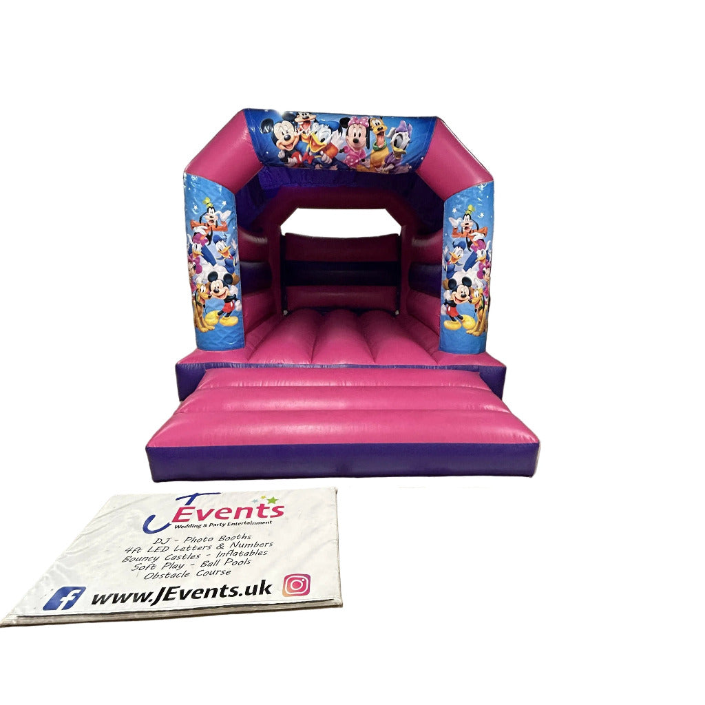 Mouse Bouncy Castle Pink & Purple