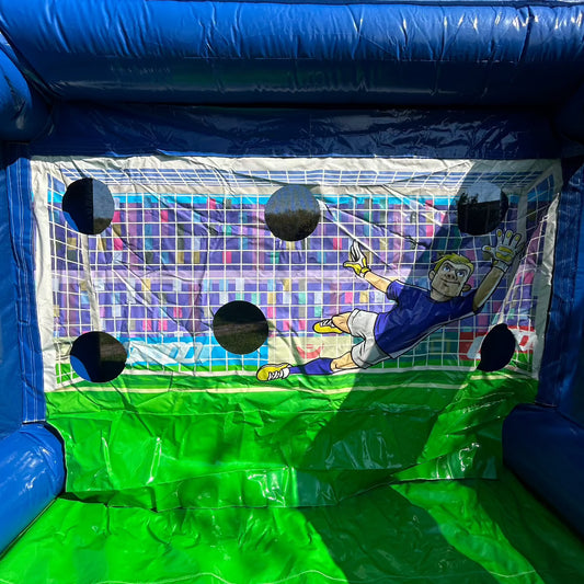 Shoot 'n' Score Inflatable Penalty Shoot-Out Football - Blue Spidey