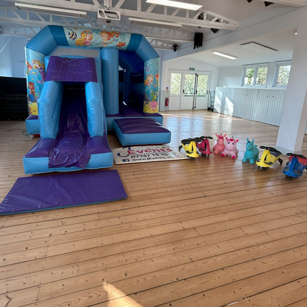 Blue & Purple Multicoloured Bounce 'n' Slide Mermaid 2 Themed