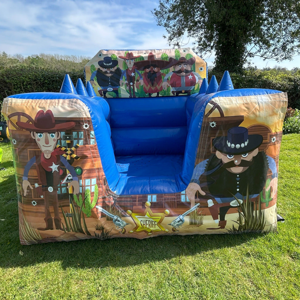 Wild West Blue Inflatable Ball Pool Air Juggler