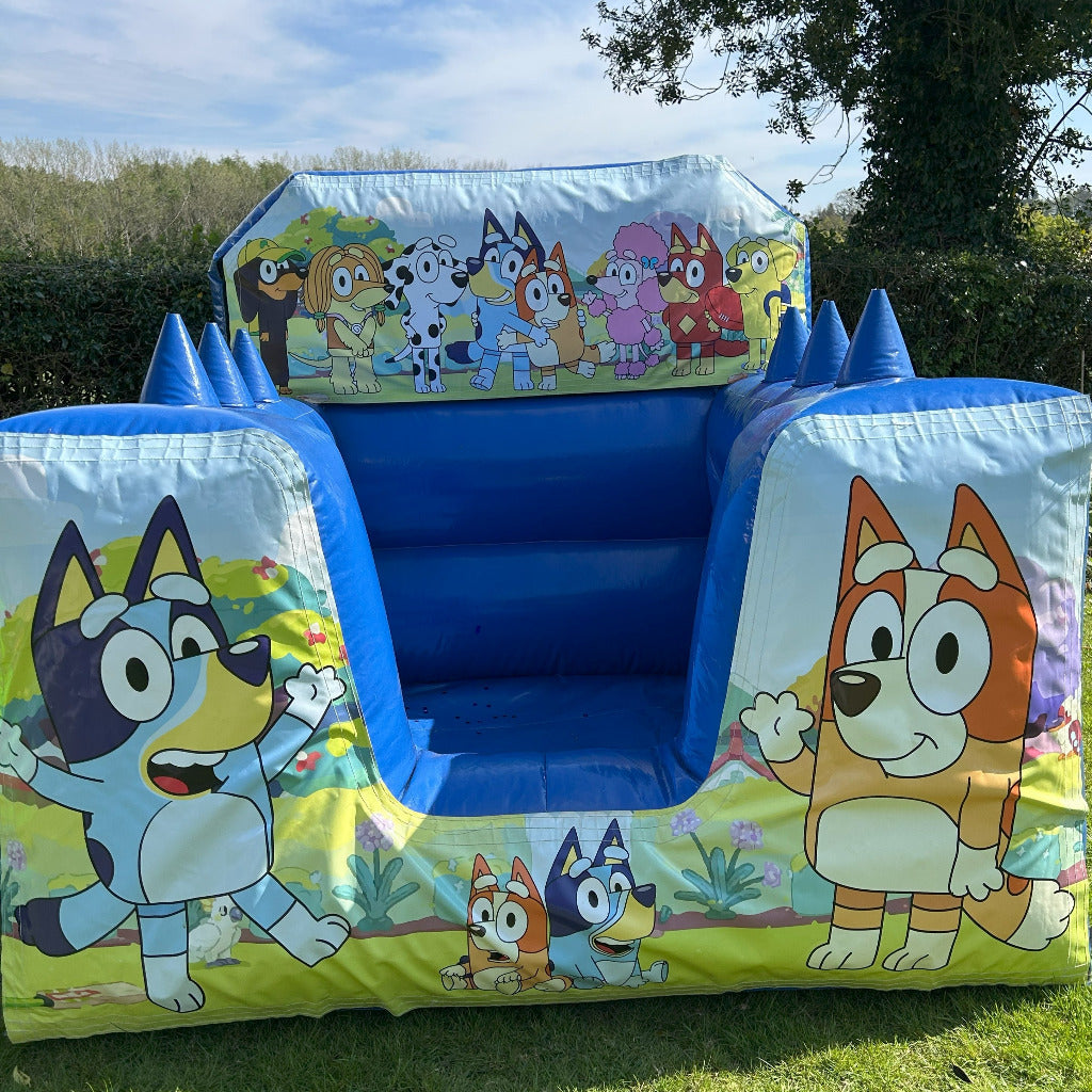 Bluey Blue Inflatable Ball Pool Air Juggler