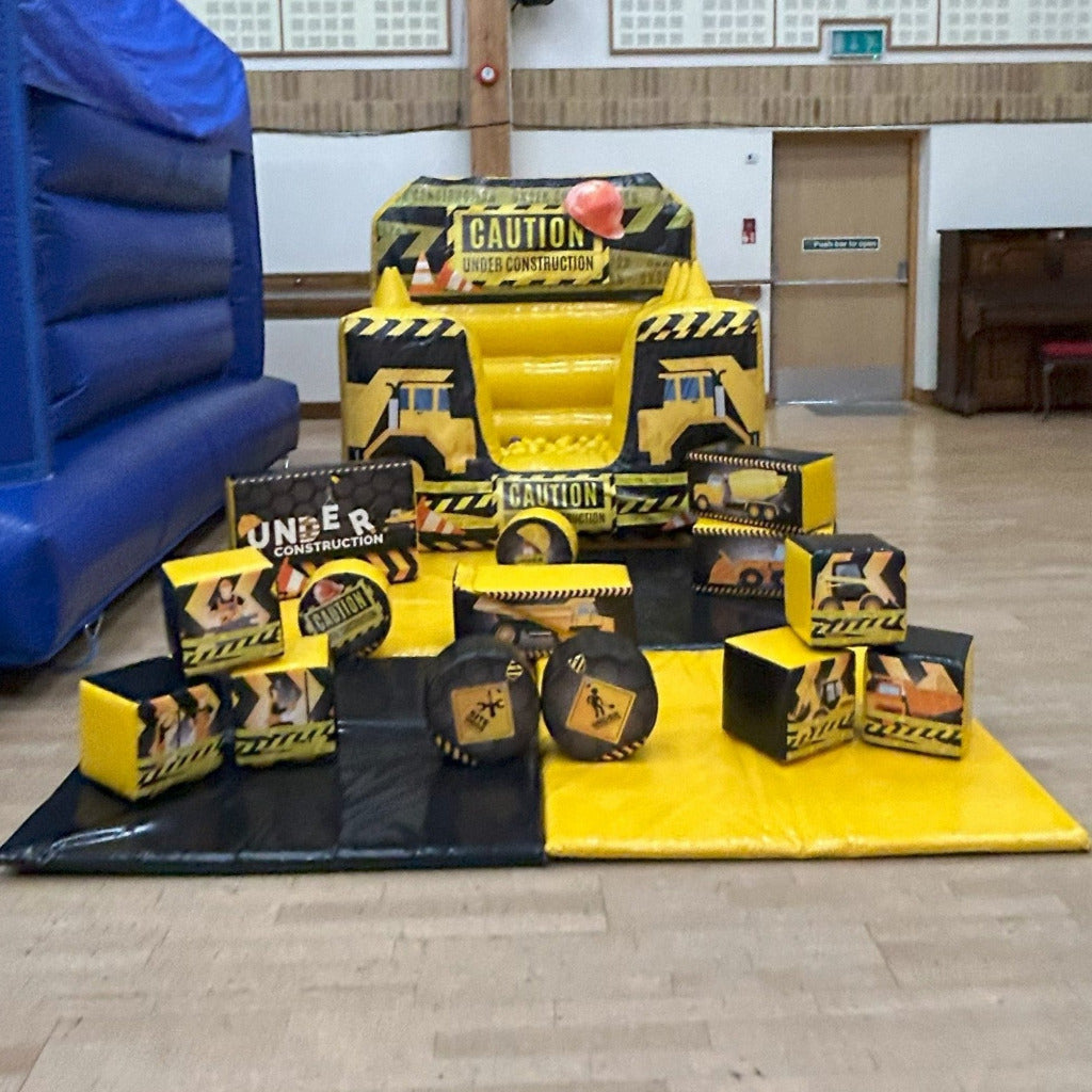 Construction Yellow Inflatable Ball Pool Air Juggler