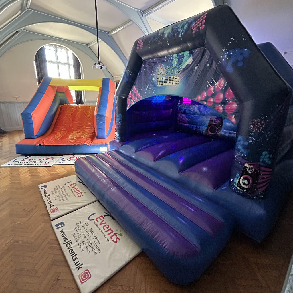 Up n Over & Disco Castle Bouncy Castle Package