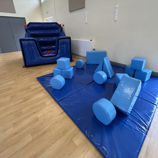 Pastel Blue Soft Play Shapes