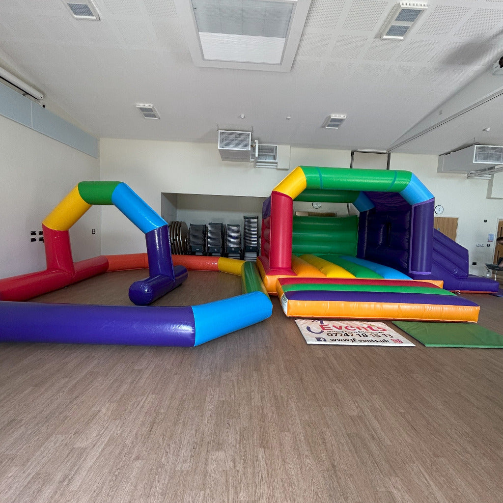 4x Didi Cars Walk 'n' Rides Animal Hoppers (with inflatable track) Rainbow